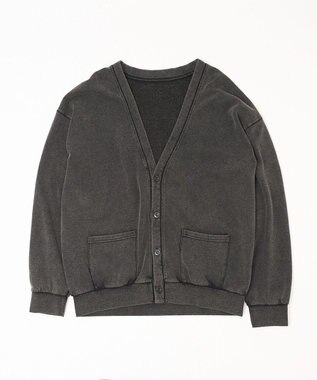 WEGO 【ユニセックス着用ITEM】ケミカルスウェットカーディガン ブラック