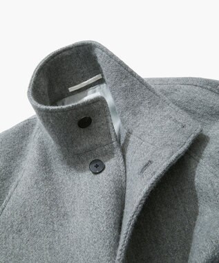 ATON BABY ALPACA | スタンドフィールドコート LIGHT GRAY