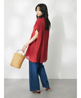 CRAFT STANDARD BOUTIQUE ウ゛ィンテージボイルタックチュニック Red