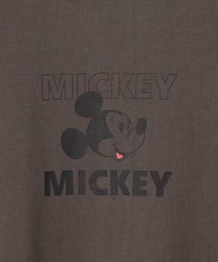 23区 【SLOW/一部店舗限定】Mickeyデザイン Tシャツ スチール