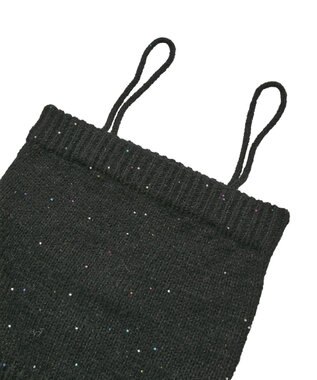 earth music&ecology 【セット2点】SET2点フラワースパンコールカーデ＋ビスチェ Black