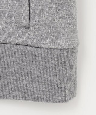 JOSEPH ABBOUD MOUNTAIN 【UNISEX】オーガニックコットン ビンテージインレーハーフZIP ライトグレー系