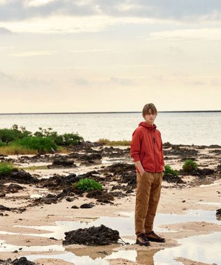 JOSEPH ABBOUD MOUNTAIN 【軽量/ストレッチ/ECO撥水】ライトワシャーストレッチ マウンテンパーカー オレンジ系