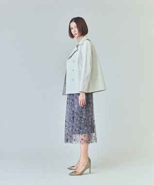 GRACE CONTINENTAL ラムレザーＰコート キナリ