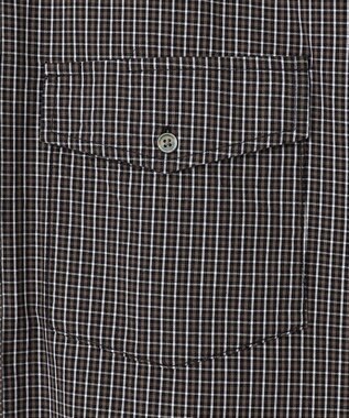 J.PRESS YORK STREET 【UNISEX】ミニチェック クレイジーパターンシャツ ブラウン系8