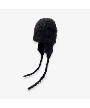 林八百吉商店 un chapeau  ミンクニットウィンター ブラック