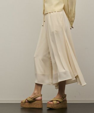 GRACE CONTINENTAL イレギュラーキュロットパンツ キナリ