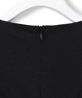 23区 S 【先行予約】スカーフコンビジャージー カットソー ブラック×オフ