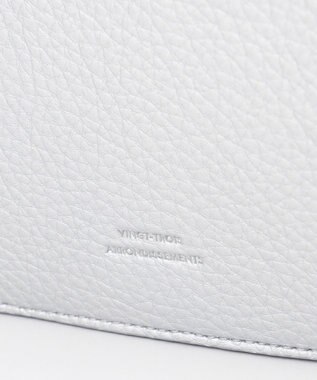 23区 シュリンクフェイクレザーミニショルダー シルバー系