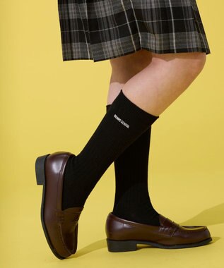 BEAMS SCHOOL 28cm丈スクールソックス ブラック