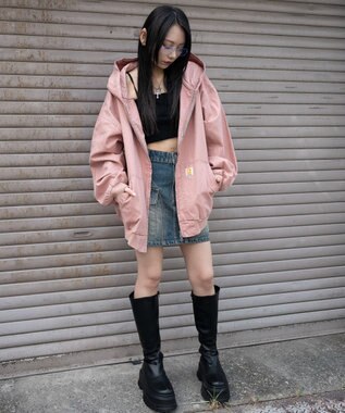 WEGO ワーカーズフードブルゾン ピンク