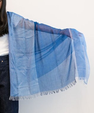 muto Stardust シルクカシミヤストール blue