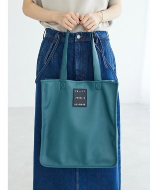 CRAFT STANDARD BOUTIQUE フェイクレザースクエアトート Blue Green
