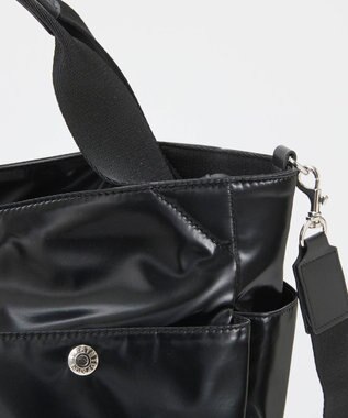 TOPKAPI 【Breath TOPKAPI】Train 防水ポリエステル ショルダー付き A4 トートバッグ / キャリー対応 ブラック