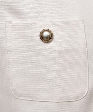 Tiaclasse 【洗える】ワッフルピケジャケット オフホワイト