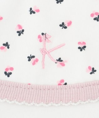 組曲 KIDS フラワーボンボン スタイ ピンク系5