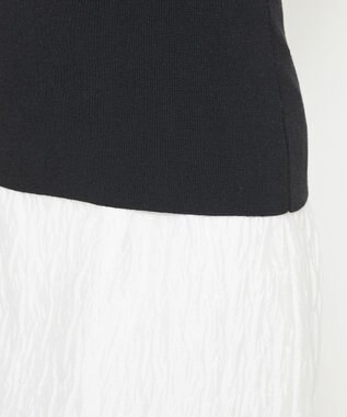 uncrave リネンニット スクエアタンクトップ ブラック