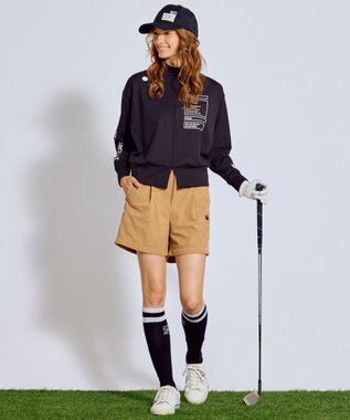 PW CIRCULUS 【手洗い洗濯可 / NEWシーズン素材 / ストレッチ】【WOMEN】コーデュロイショーツ ゴルフウェア レディース ベージュ系