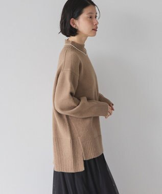 AMERICAN HOLIC サイドスリットニットプルオーバー Mocha