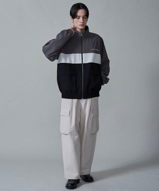 WEGO TRスタンドブルゾン ダークグレー