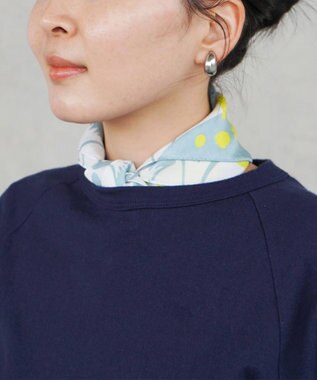 nitorito 【UNISEX】ギフトパッケージ&ステッカー付 落ち葉のブーケ ハンカチ スカーフ yellow x grayish green