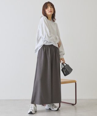 AMERICAN HOLIC バックギャザー裏毛スウェット Light Gray Mixture