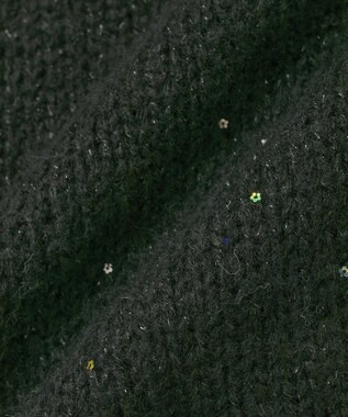 earth music&ecology 【セット2点】SET2点フラワースパンコールカーデ＋ビスチェ Black