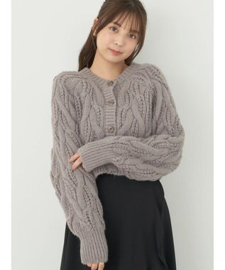 earth music&ecology ｍｉｘケーブルカーディガン