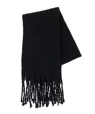 Green Parks ・ソリッドスラブニットマフラー Black