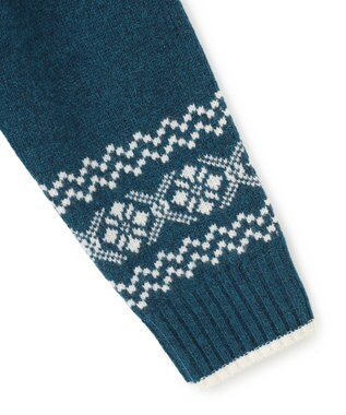 J.PRESS MEN 【WEB限定】フェアアイル クルーネックニット グリーン系