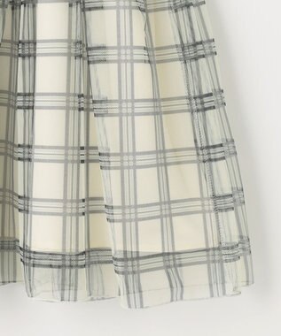 組曲 KIDS 【110-140cm】ノエルチェックチュール ワンピース オフホワイト系5