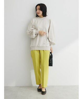 Green Parks 袖ギャザーボリューム裏毛プルオーバー Light Beige