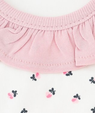 組曲 KIDS フラワーボンボン スタイ ピンク系5