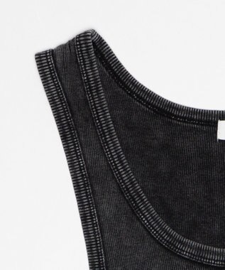 WEGO コットンリブタンクトップ ブラックその他