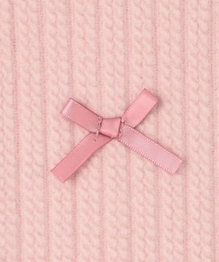 ANY KIDS ふくれジャガードリボンチュニック ピンク