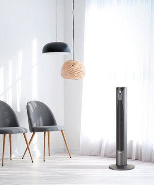 YAMATO テーブル＆キッチン 【Kirala Air】ハイブリッドタワーファン Mare / ブラック / KALHMABK000 ブラック