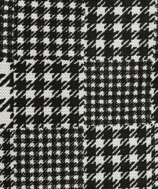 23区GOLF 【WOMEN】【日本製】チェック柄 長袖ポロシャツ ブラック系3