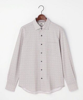 JOSEPH ABBOUD 【綿100％・ジャージー素材・ストレッチ】コンパクトジャージープリントシャツ