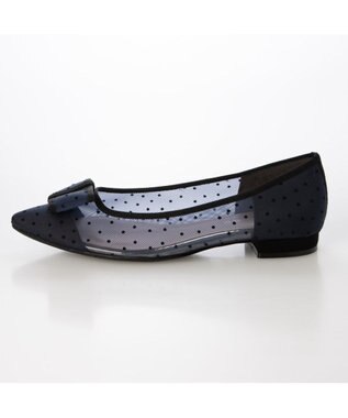MODE ET JACOMO <carino>ドットチュールパンプス ネイビー