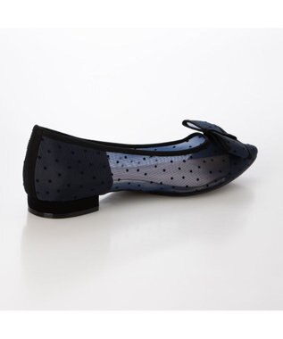 MODE ET JACOMO <carino>ドットチュールパンプス ネイビー