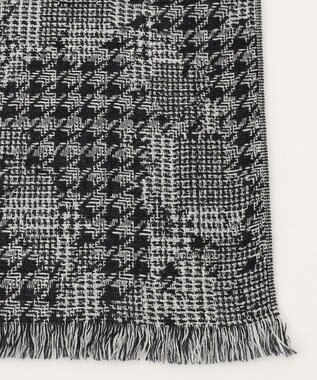 JOSEPH HOMME シルクカシミヤ　バッチワークストール ライトグレー系3