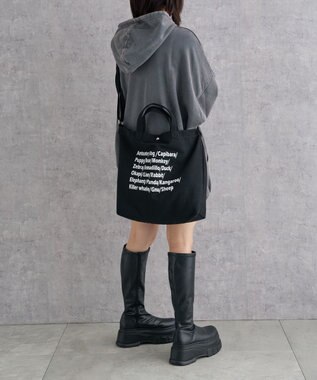 WEGO 2wayキャンバストート 柄4