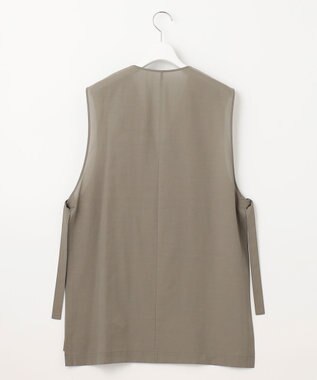 23区 【洗える】シアーマットクロス ジレ ブラウン系