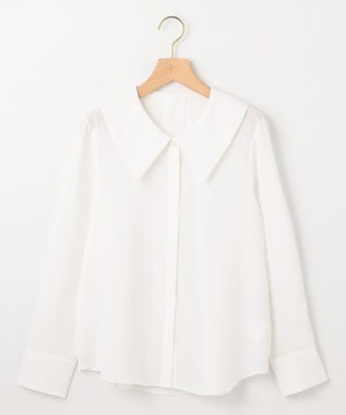 組曲 ショールカラー ブラウス アイボリー系