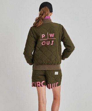 PW CIRCULUS 【ベストにもなる！袖2WAY】【WOMEN】ひょうたんキルティング中綿ブルゾン カーキ系
