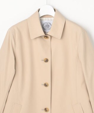 J.PRESS LADIES ドライストレッチ ロング ステンカラー コート ベージュ系