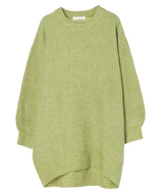 Green Parks ＭＩＸ畦ニットチュニック Green