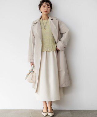 23区 L 【先行予約】コットンコードミックス クロップド ニット イエローミックス