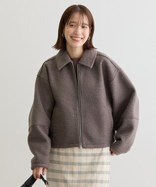 Green Parks ・ＥＬＥＮＣＡＲＥ　ＤＵＥ　ブークレＷ－ＺＩＰブルゾ Charcoal Gray