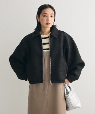 Green Parks ・ＥＬＥＮＣＡＲＥ　ＤＵＥ　ブークレＷ－ＺＩＰブルゾ Black